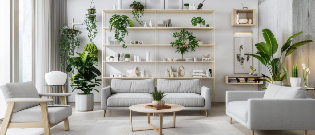 Plantes dans le salon